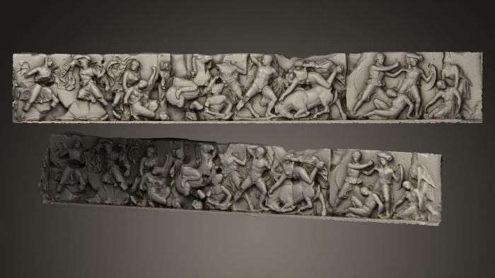 High reliefs and bas-reliefs, historical and religious (GRLFH_0381) 3D model for CNC machine